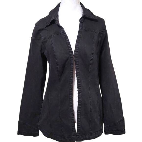 Free People Black Kenny Slim Tunic, L, NWOT,  Fitted, Corset-Like, Stretchy - Picture 9 of 12